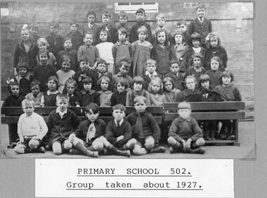Photograph, Stawell Primary School Number 502 -- Pupils 1927