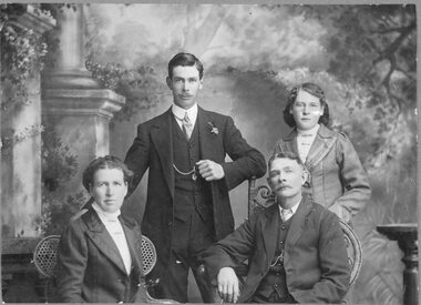 Photograph, Harvey Family Group 1913 -- Studio Portrait