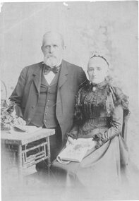 Photograph, Mr Clemes & Mrs A B Clemes nee Unknown -- Studio Portrait