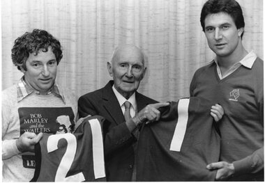 Photograph, Football Club Jumper Presentation c1985
