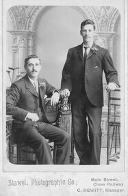 Photograph, Mr Joe Goldsworthy & Mr Frank Snibson -- Studio Portrait