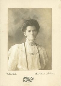 Photograph, Mrs Eliza Perrier nee Goldsworthy -- Studio Portrait