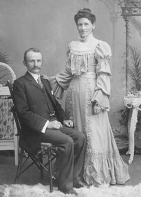 Photograph, A Goldsworthy Daughter possibly with her husband -- Studio Portrait
