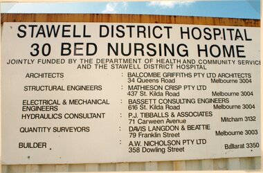 Photograph, Helen Schutt (now McPherson) Nursing Home in Sloane Street under construction 1996 -- 8 Photos