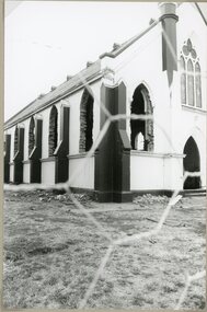 Photograph, Stawell Methodist Church being demolished Jan 1997 -- 4 Photos