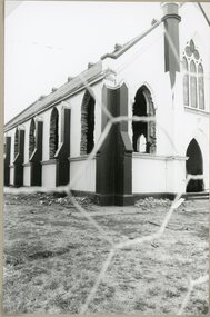 Photograph, Stawell Methodist Church being demolished Jan 1997 -- 4 Photos