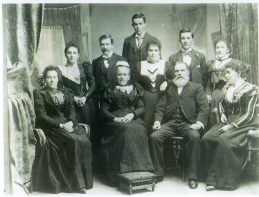 Photograph, Mr William K Thomas & Family 1898 -- Studio Portrait