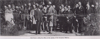 Photograph, Stawell “Weekly Times” article about the Opening of Mt Victory Road March 22nd 1930