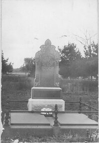 Photograph, Elizabeth & Mr George Ellen's Headstone at Navarre Cemetery