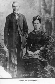 Photograph, Mr Thomas King & Mrs Rosanna King nee Unknown from Kanya -- Studio Portrait