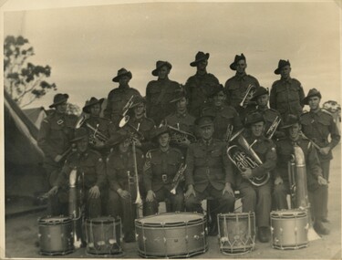 Photograph, Group of Musician Soldiers c1940s