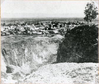 Photograph, "Davis" Open Cut Mine c1900s