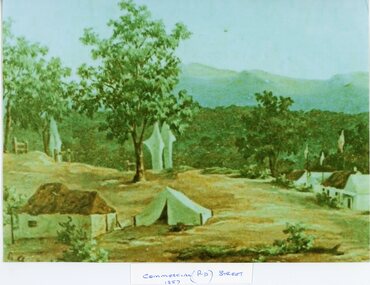 Painting, Mining Scene in Commercial (Rd) Street 1857