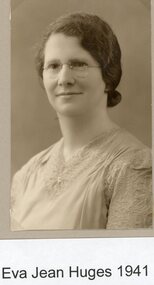 Photograph, Eva Jean Hughes 1941 -- Studio Portrait