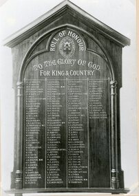 Photograph, Stawell Church of England Honour Roll 1914-1918