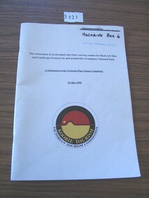 Book, Koorie Tourism Unit, A Submission to Victorian Place Names Committee 24 May 1990, 1990