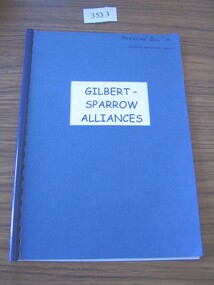 Book, R.C. Gilbert, Gilbert - Sparrow Alliances, 2005