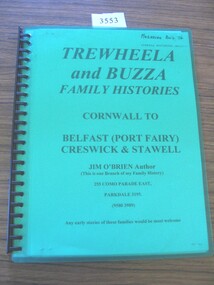 Book, Jim O'Brien, Trewheela & Buzza Family Histories, 2006