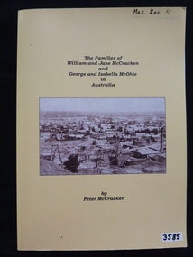 Book, Peter McCracken, The Families of William and Jane McCracken and George and Isabelle McGhie in Australia, 2006