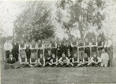 Photograph, Football Team Possibly “Oriental” includes Joe Wearmouth   c1900