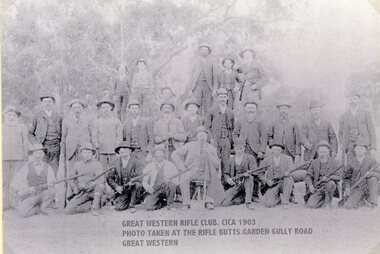 Photograph, Great Western Rifle Club Members 1903 -- 2 Photos