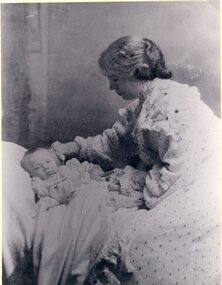 Photograph, Sarah Kinsella with Thomas Wade Kinsella