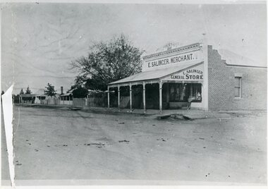 Photograph, E. Salinger -- Merchant's General Store in Great Western on Western Highway 1868