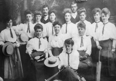 Photograph, Ladies Cricket Club 1907