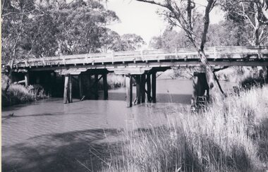 Photograph, Wooden Wimmera River Bridge at Glenorchy -- 2 Photos