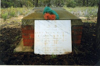 Photograph, Mr John B A Maclure's Grave at Deep Lead -- 2 Photos -- Coloured