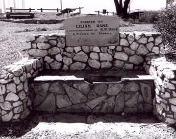 Photograph, "Lilian Dane" Memorial Seat on Big Hill