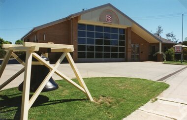 Photograph, Stawell Fire Brigade Bell -- “The Lady of Stawell” -- Coloured