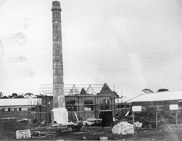 Photograph, Stawell Woollen Mills Under Construction c1920