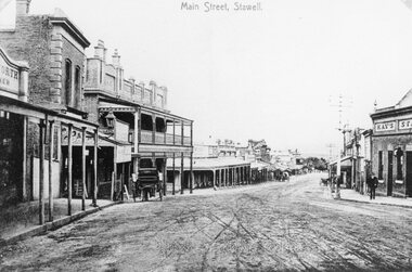 Photograph, Main Street Stawell looking West c1907 -- 2 Photos