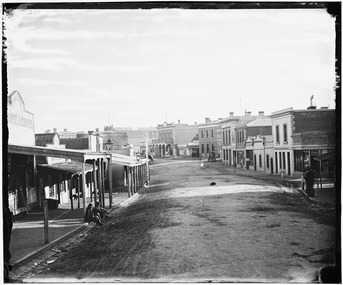 Photograph, Main Street Reefs Stawell looking West from Layzell Street 1874 -- 2 Photos