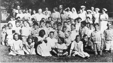 Photograph, Pleasant Creek Special School Staff and Children