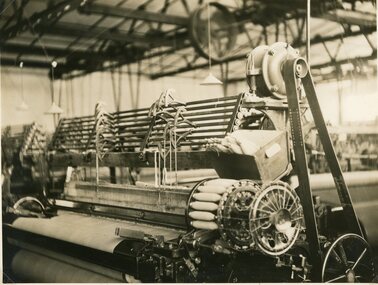 Photograph, North Western Woollen Mills featuring a Northrop Loom