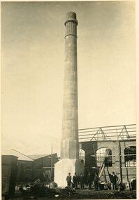 Photograph, North Western Woollen Mills -- Engine Room under Construction