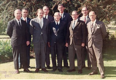 Photograph, North Western Woollen Mills -- Named Directors -- Coloured