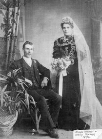 Photograph, Mr James Walton & Mrs Emily Walton nee Holmes 1894 -- Studio Portrait