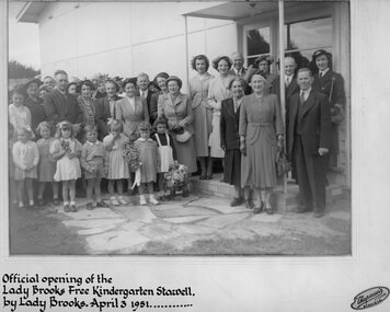 Photograph, Lady Brooks Kindergarten -- Opening