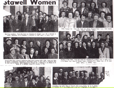 Newspaper, Newspaper Cutting of Stawell People -- Newspaper Cutting 1950 -- 2 photos