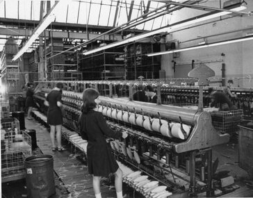 Photograph, North Western Woollen Mills -- Spinning & Dispatch Dept