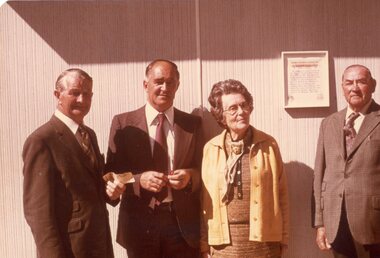 Photograph, Grampians Gate Caravan Park -- Opening of Wadsworth Cabin 1976