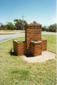 Photograph, Drinking Fountain & Seat Upper Main Street