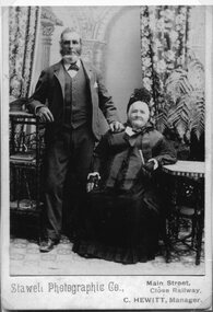 Photograph, Mr Thomas Bevan & Mrs Mary Bevan nee Jones c1890’s -- Studio Portrait
