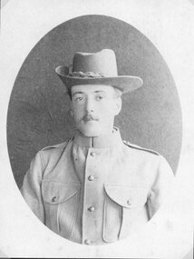 Photograph, Mr Charles W. D’Alton -- Boer War Soldier in uniform c1900 -- Studio Portrait