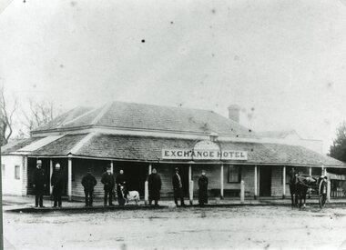Photograph, Exchange Hotel in Great Western c1870