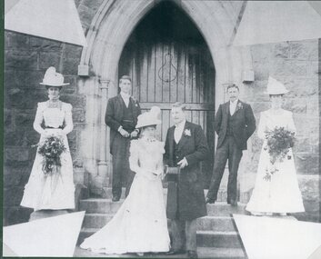 Photograph, Mr Arthur Gough & Miss Annie Kinsella Wedding