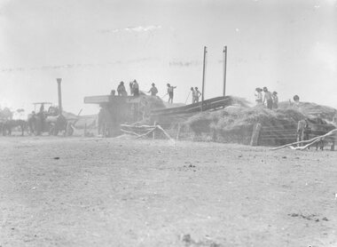 Photograph, Threshing Machine on the farm